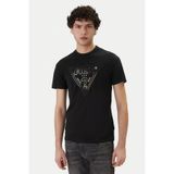 Guess Bisiklet Yaka Kısa Kollu Üçgen HD Çok Renkli Erkek Siyah T-shirt M6GI11K2992-JBLK