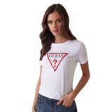 Guess Bisiklet Yaka T-Shirt, XS, 5003048480, Beyaz, Kadın