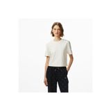 Guess Britney Crop Kadın Krem Rengi T-Shirt