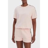 Guess Britney Kadın Aktif Boxy Fit T-Shirt V3RI08I3Z14, Pembe, L