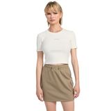 Guess Carla Kadın Aktif Top Spor T-Shirt, L, V5YP08K8RT2, Krem