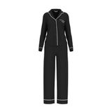 GUESS Carlyn Kadın Modal Karışımlı Pijama Takımı, Siyah, M Beden