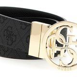 GUESS Cinta donna Nolana 4g ters çevrilebilir coal logo C25GU07 BW9166P4235, Siyah, 38