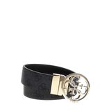GUESS Cinta donna Nolana 4g ters çevrilebilir coal logo C25GU07 BW9166P4235, Siyah, 42