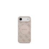 Guess Circle Classic Serisi iPhone 17 Air Yazı Logolu Magsafe Uyumlu Pembe Telefon Kılıfı