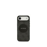 Guess Circle Classic Serisi iPhone 17 Air Yazı Logolu Magsafe Uyumlu Siyah Telefon Kılıfı