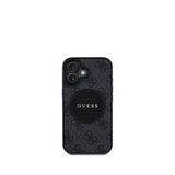 Guess Circle Serisi iPhone 16 Magsafe Uyumlu Siyah Telefon Kılıfı
