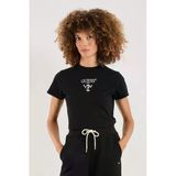 Guess Colette Kısa Kollu Kadın Siyah T-Shirt V4yı21kcdh1-Fj8n