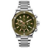 Guess Collection Gcz18004g9mf Quartz Çelik Gri Yeşil Kadran 10 Atm 44 Mm Erkek Kol Saati