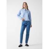 Guess Comfort Fit Cropped Gömlek -, M, W6RH64WH7P1, Mavi, Kadın