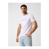 Guess Cosimo Erkek Aktif Regular Fit T-Shirt, Beyaz, XL