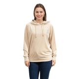Guess Couture Kadın Kapüşonlu Sweatshirt, Bej, L Beden