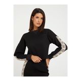 GUESS Cymone Kadın Aktif Sweatshirt,Siyah 2Xs