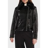 Guess Darcey Kapitoneli Regular Fit Çıkarılabilir Peluş Yaka Fermuarlı Ceket W5BL35W2820 Bayan Ceket W5BL35 W2820 Jblk - Siyah