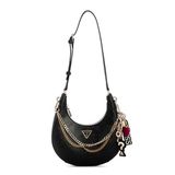 GUESS Davina Omuz Çantası, KIRMIZI, Siyah, One Size, Davina Omuz Çantası