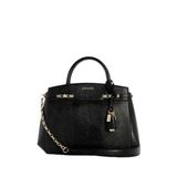 GUESS El çantası Omuz çantası Melinda Triple Compartment Satchel Black siyah