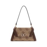 GUESS El çantası/omuz/omuz askısı Karnilla Latte logosu / kahverengi Çanta boyutu: KÜÇÜK