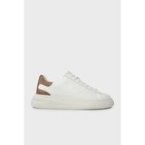 Guess Elba Deri Logolu Bağcıklı Sneaker Ayakkabı FMPVIBLEA12 Erkek Ayakkabı Fmpvıb LEA12 Wbeıb - Beyaz
