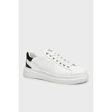 Guess Elba Deri Logolu Sneaker Ayakkabı FMTEL4LEA12 Erkek Ayakkabı Fmtel4 LEA12 Whıte - Beyaz