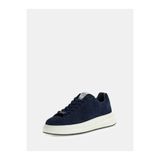Guess Elba Erkek Deri Sneaker, Mavi, 44 Beden