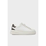 Guess Elbina Hakiki Deri Sneaker Ayakkabı FLJELBFAL12 Kadın Ayakkabı Fljelb FAL12 Whbro - Beyaz - Kahverengi