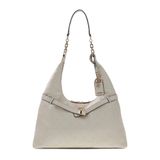 Guess Ella Logo Logo Kadın Omuz Çantası HWPD9746010, Ekru