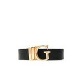 Guess Ella Logolu Ayarlanabilir ve Çift Taraflı Kadın Siyah Kemer BW7861P3430-BBI