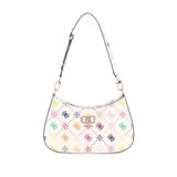 GUESS Emelie Logo Üst Fermuarlı Omuz Çantası, Çoklu Logo, One Size, Emelie Logo Üst Fermuarlı Omuz Çantası