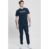 Guess Erkek Arlo Logolu T-Shirt - 2XL - 09L-Lacivert
