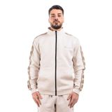 GUESS Erkek Eco Mickey Tam Fermuarlı Sweatshirt, Sessiz Taş, XXL