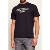 Guess Erkek Embroidery Regular Fit T-Shirt - Siyah