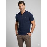 Guess Erkek Fermuar Detaylı Polo Yaka Kısa Kollu T-Shirt M4YR00Z3DM0 - Lacivert - XS