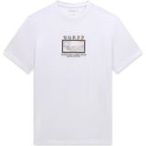 Guess Erkek Jersey Modal Karışımlı Regular Fit T-Shirt - Beyaz