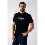 Guess Erkek Jersey Regular Fit T-Shirt - Siyah