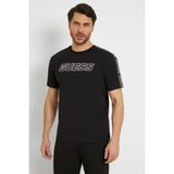 Guess Erkek Logolu T-Shirt - 2XL - Siyah