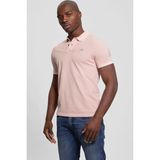 Guess Erkek Pembe Yıkamalı Polo Tişört - XL