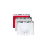 GUESS Erkek Retro Şort Seti, Kırmızı, L