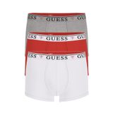 GUESS Erkek Retro Şort Seti, Kırmızı, S