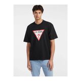 Guess Erkek Siyah Oversize Fit T-Shirt M4YI45K8FQ4-JBLK