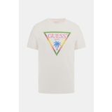 Guess Erkek Slim Fit Tişört F5GI00J1314 Beyaz