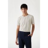 Guess Erkek Slim Fit Tişört M4YI60KCBM0 Krem