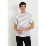Guess Erkek Tamamı 4g Logolu T-Shirt - 001-Beyaz