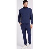 Guess Erkek Tamamı Fermuarlı Koyu Mavi Sweatshirt