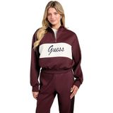 Guess Fabia Kadın Aktif Sweatshirt V5BQ00KCX22, Mor, XS