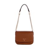 GUESS Fedora Flap Omuz Çantası, KONYAK, One Size, Fedora Flap Omuz Çantası