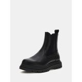 Guess Fergie Erkek Siyah Deri Bot Kısa Topuklu Platform Tasarım Rahat Tabanlı FMFFERLEA10-BLACK