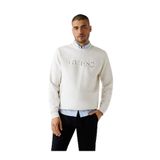 Guess Fleece Sweatshirt, L, M5BQ08K9Z21, Beyaz, erkek