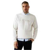 Guess Fleece Sweatshirt, M, M5BQ08K9Z21, Beyaz, erkek