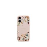 Guess Floral Serisi iPhone 17 Taneli Çiçek Desenli Metal Logolu Magsafe Uyumlu Pembe Telefon Kılıfı