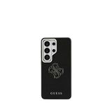 Guess Galaxy S26 Ultra Grained 4g Siyah Metal Logolu Magsafe Uyumlu Telefon Kılıfı